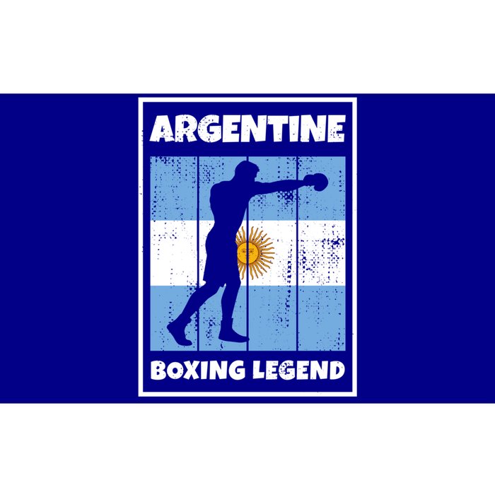 Argentine Boxing Legend With Flag For Argentina Boxer Gift Bumper Sticker