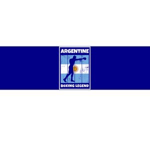 Argentine Boxing Legend With Flag For Argentina Boxer Gift Bumper Sticker