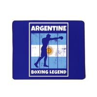 Argentine Boxing Legend With Flag For Argentina Boxer Gift Mousepad