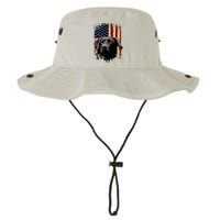 American Black Labrador USA Flag Lab Owner Legacy Cool Fit Booney Bucket Hat