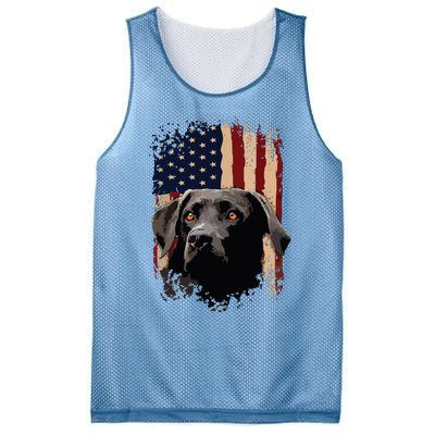 American Black Labrador USA Flag Lab Owner Mesh Reversible Basketball Jersey Tank