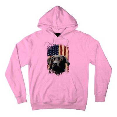 American Black Labrador USA Flag Lab Owner Hoodie