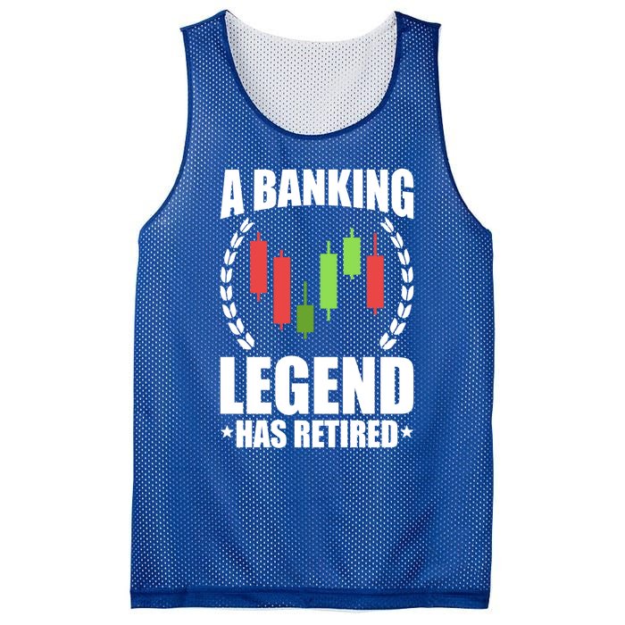 A Banking Legend Has Retired Retiret Banker Gift Mesh Reversible Basketball Jersey Tank