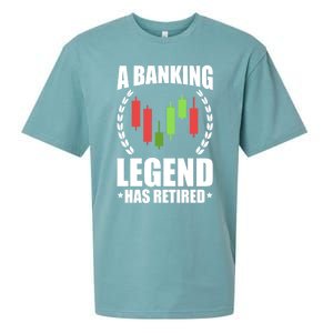 A Banking Legend Has Retired Retiret Banker Gift Sueded Cloud Jersey T-Shirt