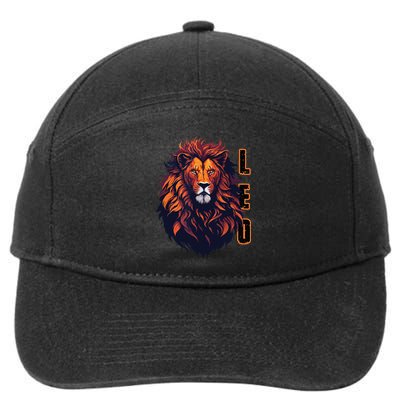 August Birthday Leo Lion Pride Graphic Zodiac 7-Panel Snapback Hat