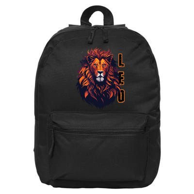 August Birthday Leo Lion Pride Graphic Zodiac 16 in Basic Backpack