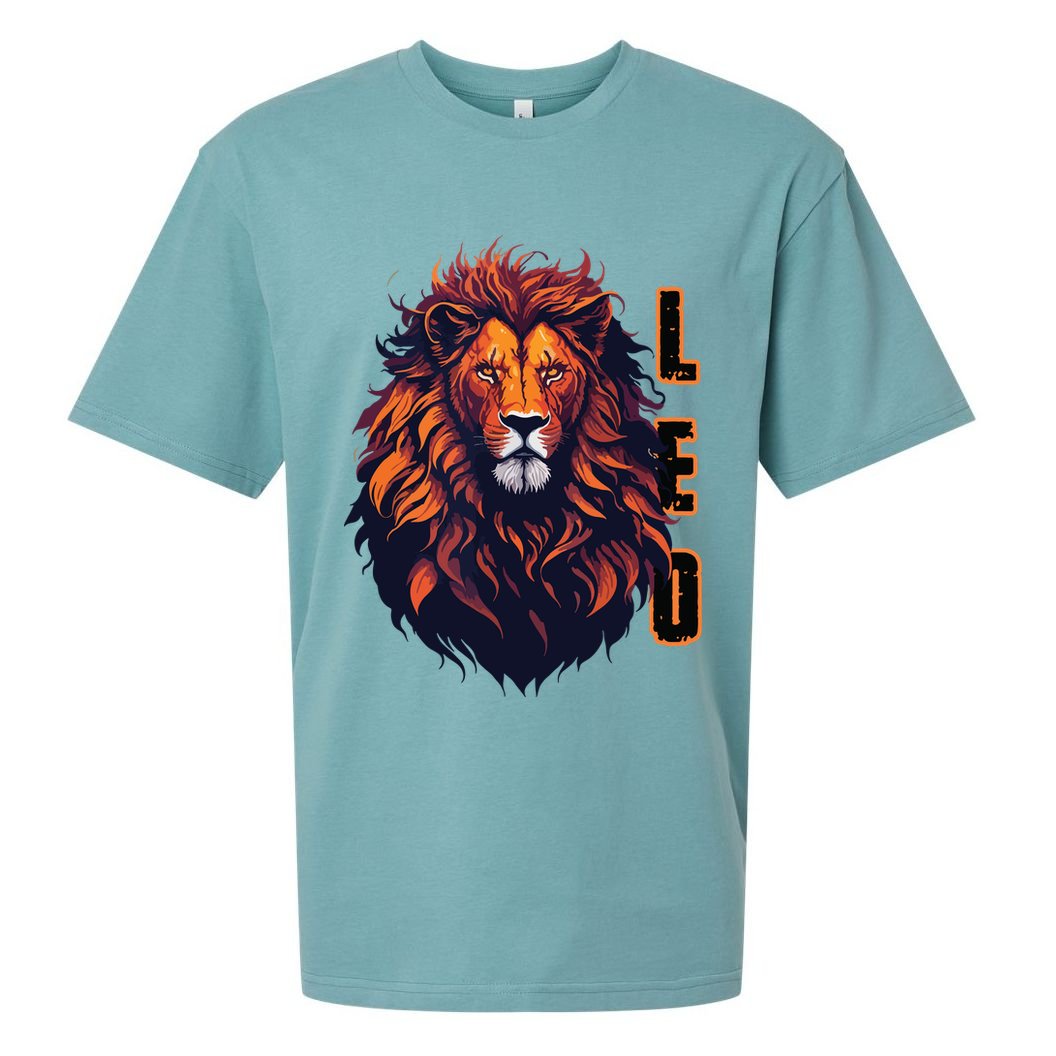 August Birthday Leo Lion Pride Graphic Zodiac Sueded Cloud Jersey T-Shirt