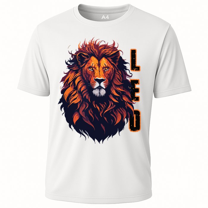 August Birthday Leo Lion Pride Graphic Zodiac Cooling Performance Crew T-Shirt