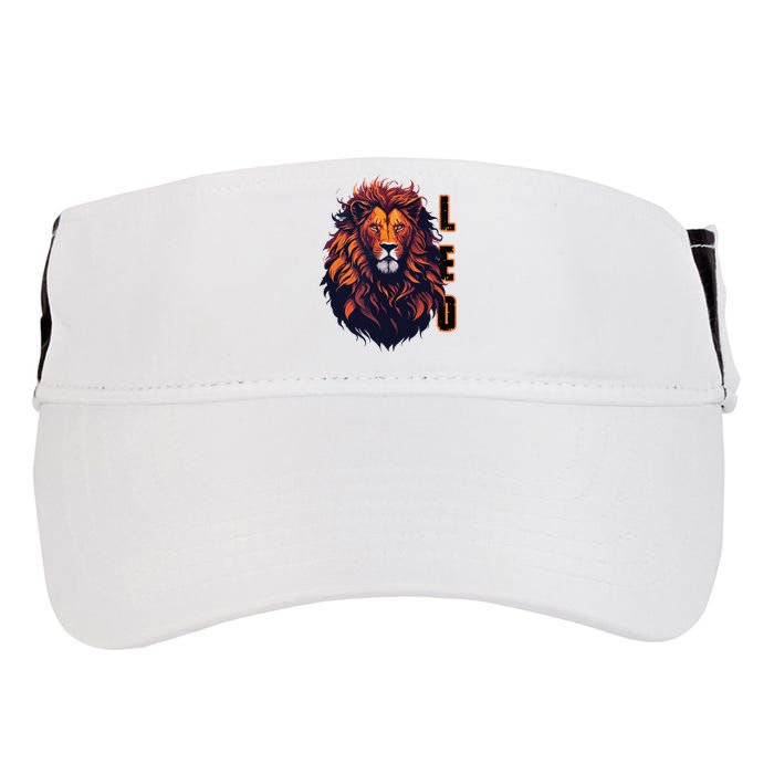 August Birthday Leo Lion Pride Graphic Zodiac Adult Drive Performance Visor