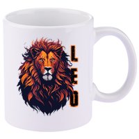 August Birthday Leo Lion Pride Graphic Zodiac 11oz C Handle Ceramic Mug
