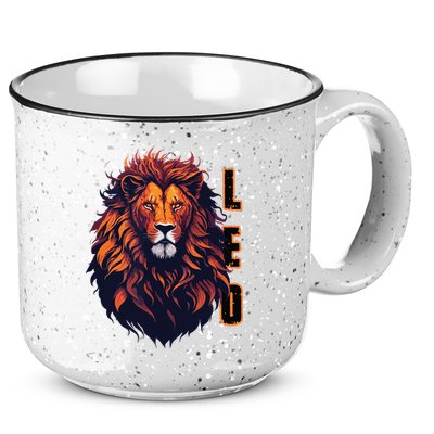 August Birthday Leo Lion Pride Graphic Zodiac 15oz Campfire Ceramic Mug