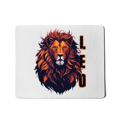 August Birthday Leo Lion Pride Graphic Zodiac Mousepad