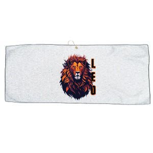 August Birthday Leo Lion Pride Graphic Zodiac Large Microfiber Waffle Golf Towel