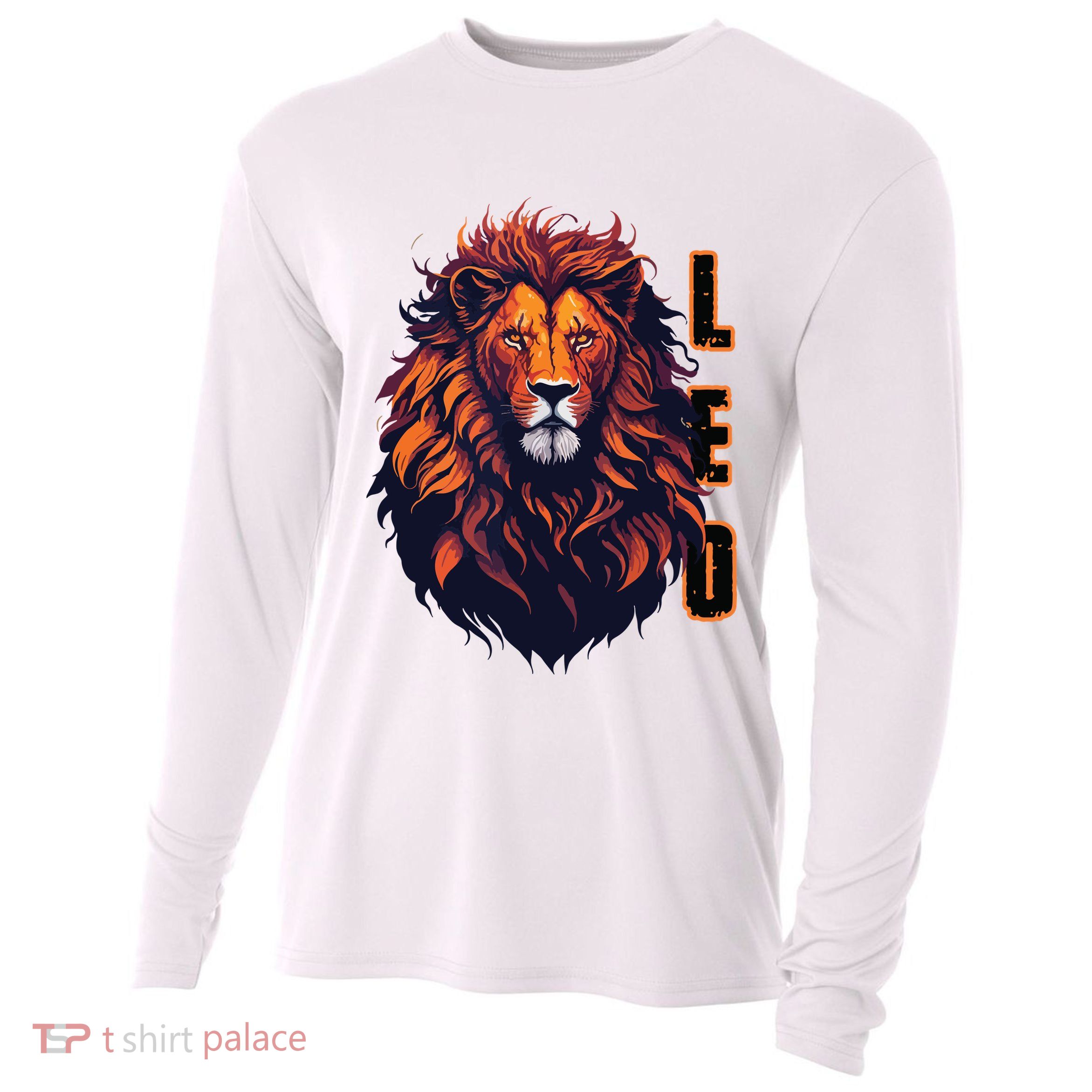 August Birthday Leo Lion Pride Graphic Zodiac Cooling Performance Long Sleeve Crew