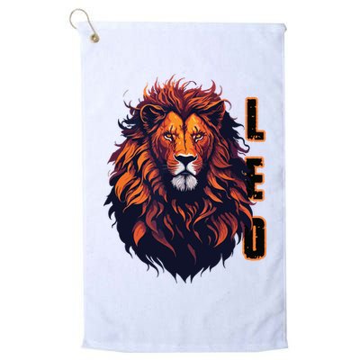 August Birthday Leo Lion Pride Graphic Zodiac Golf Towel