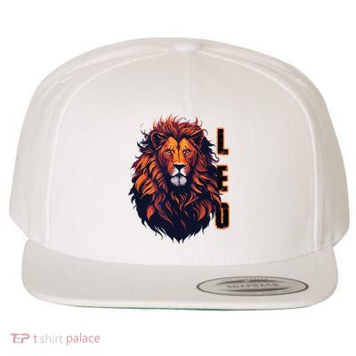 August Birthday Leo Lion Pride Graphic Zodiac Wool Snapback Cap