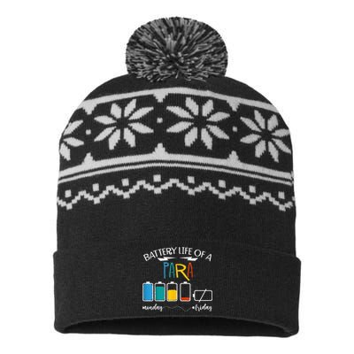 A Battery Lifes Of Paraprofessional PARA USA-Made Snowflake Beanie