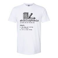 Abibliophobia Book Lover Vintage Reader Bookworm Bibliophile Softstyle CVC T-Shirt