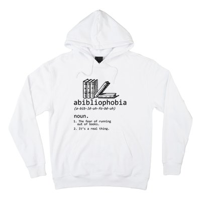 Abibliophobia Book Lover Vintage Reader Bookworm Bibliophile Hoodie