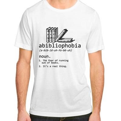 Abibliophobia Book Lover Vintage Reader Bookworm Bibliophile Adult ChromaSoft Performance T-Shirt