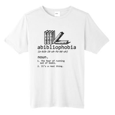 Abibliophobia Book Lover Vintage Reader Bookworm Bibliophile Tall Fusion ChromaSoft Performance T-Shirt