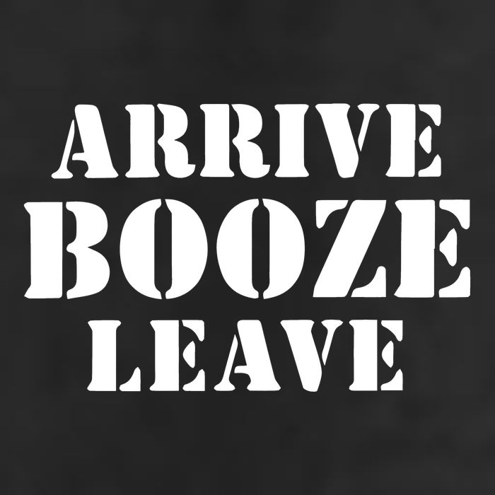 Arrive Booze Leave 7 Panel Mesh Trucker Snapback Hat