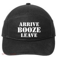 Arrive Booze Leave 7-Panel Snapback Hat