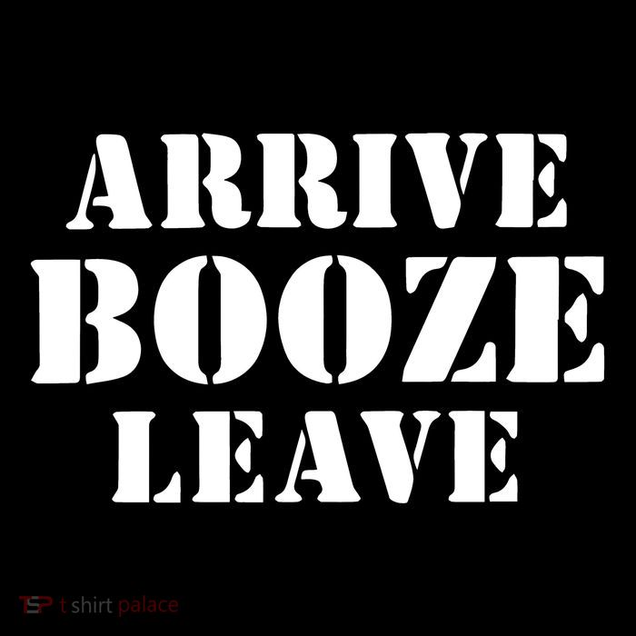 Arrive Booze Leave 7-Panel Snapback Hat