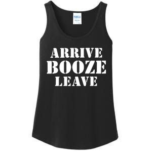 Arrive Booze Leave Ladies Essential Tank