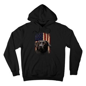 American Black Labrador USA Flag Lab Owner Hoodie