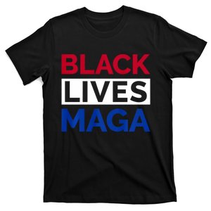 America Black Lives Trump Maga T-Shirt