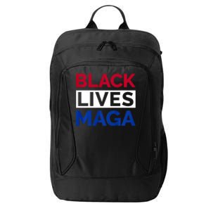 America Black Lives Trump Maga City Backpack