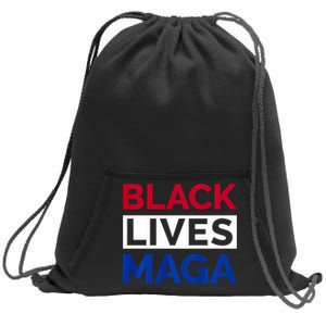 America Black Lives Trump Maga Sweatshirt Cinch Pack Bag