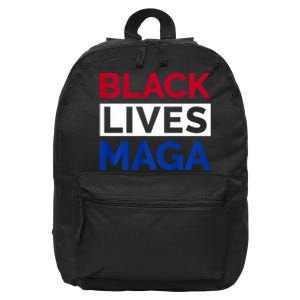 America Black Lives Trump Maga 16 in Basic Backpack