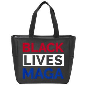 America Black Lives Trump Maga Zip Tote Bag