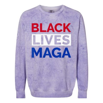 America Black Lives Maga Colorblast Crewneck Sweatshirt