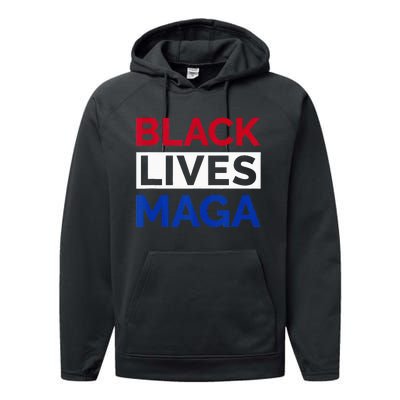 America Black Lives Maga Performance Fleece Hoodie