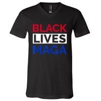 America Black Lives Maga V-Neck T-Shirt