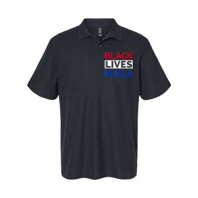 America Black Lives Maga Softstyle Adult Sport Polo