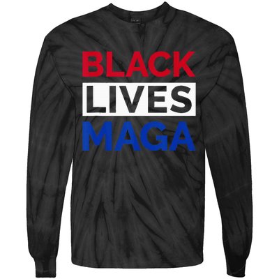 America Black Lives Maga Tie-Dye Long Sleeve Shirt