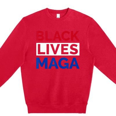 America Black Lives Maga Premium Crewneck Sweatshirt