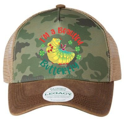 A Bug Life I'm A Beautiful Butterfly Funny Cute Gift Trending Legacy Tie Dye Trucker Hat