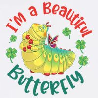 A Bug Life I'm A Beautiful Butterfly Funny Cute Gift Trending Cooling Performance Crew T-Shirt