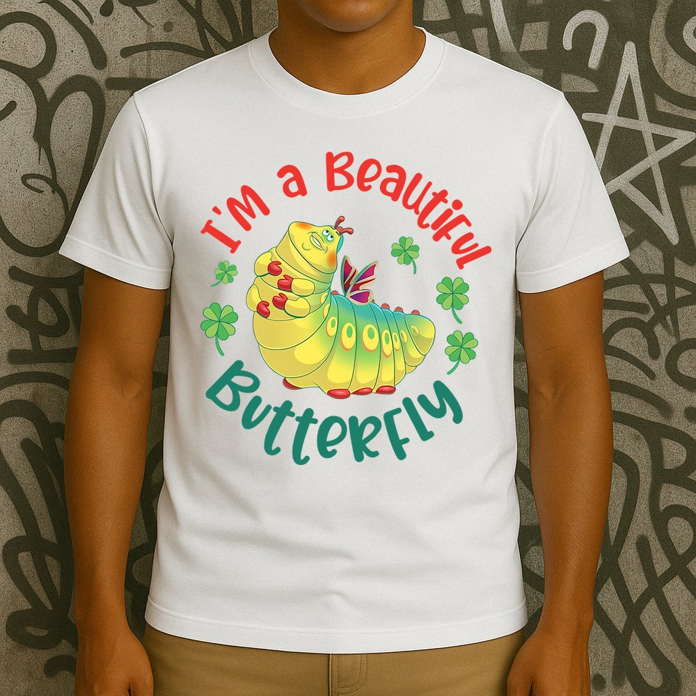 A Bug Life I'm A Beautiful Butterfly Funny Cute Gift Trending T-Shirt