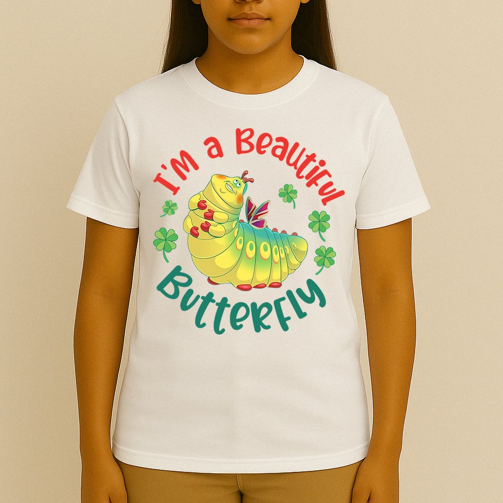 A Bug Life I'm A Beautiful Butterfly Funny Cute Gift Trending T-Shirt