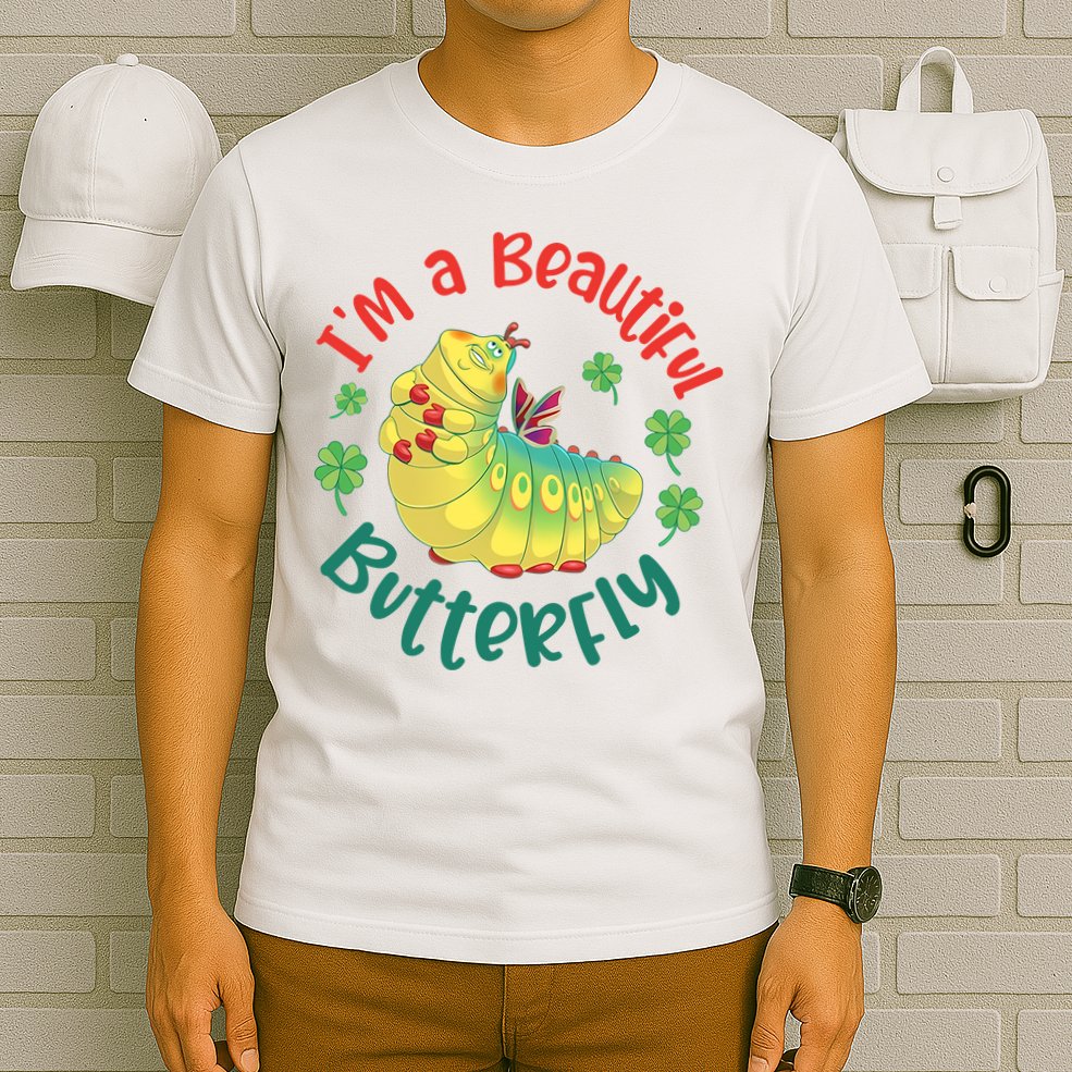 A Bug Life I'm A Beautiful Butterfly Funny Cute Gift Trending T-Shirt