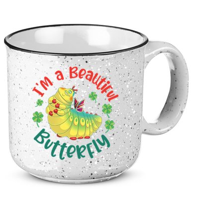 A Bug Life I'm A Beautiful Butterfly Funny Cute Gift Trending 15oz Campfire Ceramic Mug