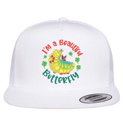 A Bug Life I'm A Beautiful Butterfly Funny Cute Gift Trending Flatbill Hat