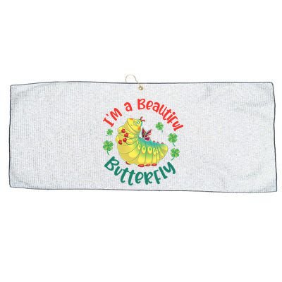 A Bug Life I'm A Beautiful Butterfly Funny Cute Gift Trending Large Microfiber Waffle Golf Towel