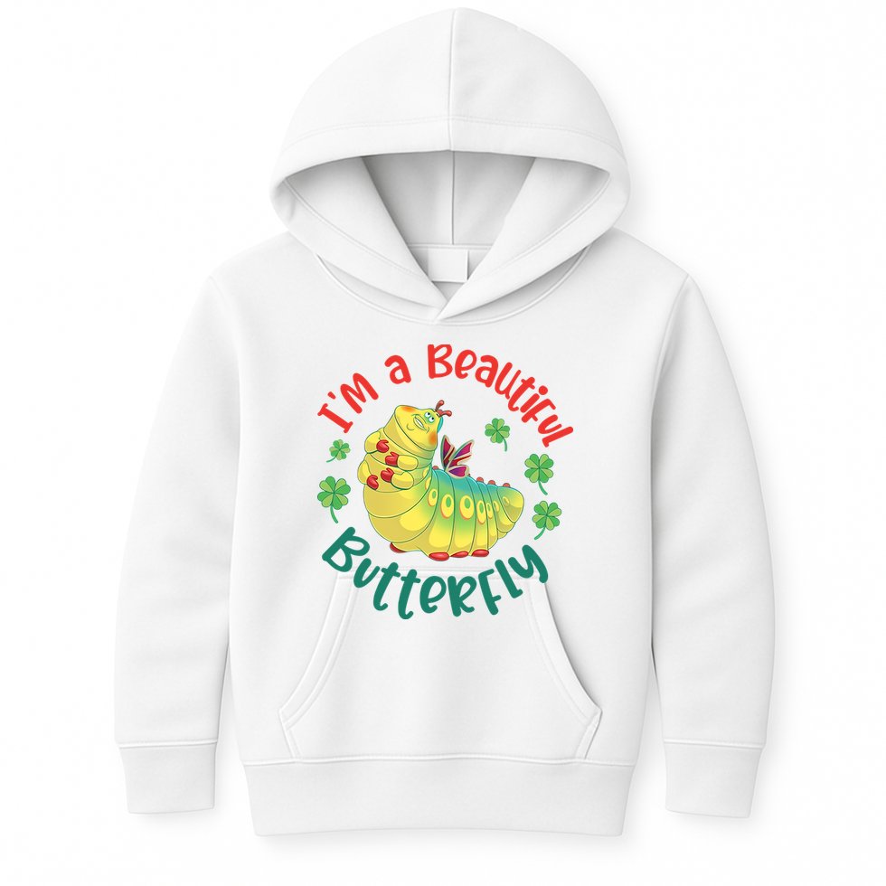 A Bug Life I'm A Beautiful Butterfly Funny Cute Gift Trending Kids Hoodie
